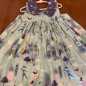 Lottie Mae Sleeveless Peter Pan print dress Size 6